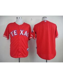 Rangers Blank Red 40th Anniversary Patch Stitched MLB Jersey