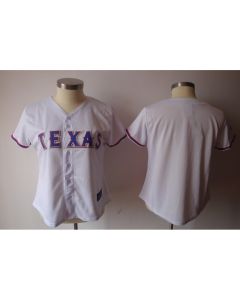 Rangers Blank White Women's Fashion Stitched MLB Jersey