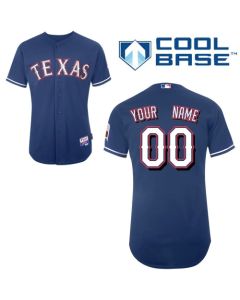 Rangers Customized Authentic Blue Cool Base MLB Jersey