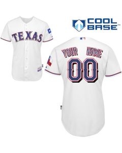 Rangers Customized Authentic White Cool Base MLB Jersey