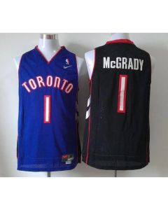 Raptors #1 Tracy Mcgrady Black/Purple Throwback Stitched NBA Jersey