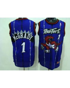 Raptors #1 Tracy McGrady Blue Swingman Stitched NBA Jersey