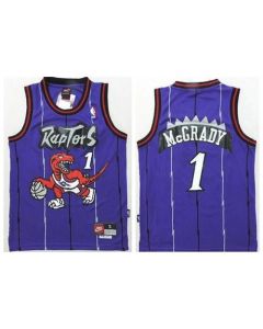 Raptors #1 Tracy Mcgrady Purple Throwback Youth Stitched NBA Jersey
