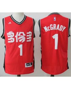 Raptors #1 Tracy Mcgrady Red Slate Chinese New Year Stitched NBA Jersey