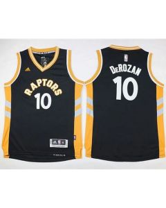 Raptors #10 DeMar DeRozan Black Youth Stitched NBA Jersey