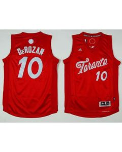 Raptors #10 DeMar DeRozan Red 2016-2017 Christmas Day Stitched NBA Jersey