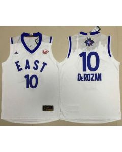Raptors #10 DeMar DeRozan White 2016 All Star Stitched NBA Jersey