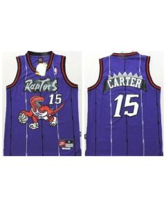 Raptors #15 Vince Carter Purple Throwback Youth Stitched NBA Jersey