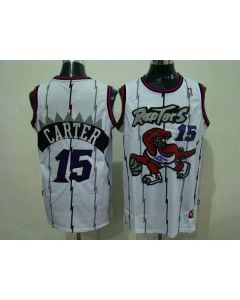 Raptors #15 Vince Carter White Swingman Stitched NBA Jersey
