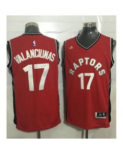 Raptors #17 Jonas Valanciunas Red Stitched NBA Jersey