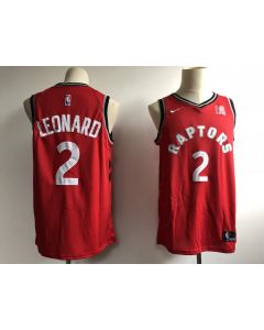 Raptors #2 Kawhi Leonard Red Swingman Stitched Jersey