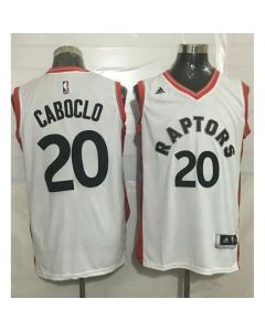 Raptors #20 Bruno Caboclo White Stitched NBA Jersey