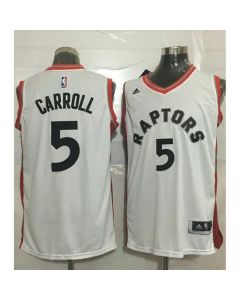 Raptors #5 DeMarre Carroll White Stitched NBA Jersey