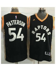 Raptors #54 Patrick Patterson Black/Gold Stitched NBA Jersey