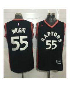 Raptors #55 Delon Wright Black Stitched NBA Jersey