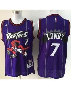Raptors #7 Kyle Lowry Purple Hardwood Classics Stitched NBA Jersey