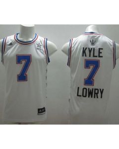 Raptors #7 Kyle Lowry White 2015 All Star Stitched NBA Jersey