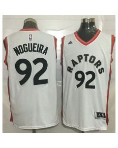 Raptors #92 Lucas Nogueira White Stitched NBA Jersey