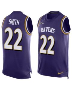 Ravens #22 Jimmy Smith Purple Team Color Men's Stitched NFL Limited Tank Top Jersey