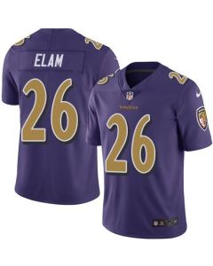Ravens #26 Matt Elam Purple Men's Stitched NFL Limited Rush Jersey
