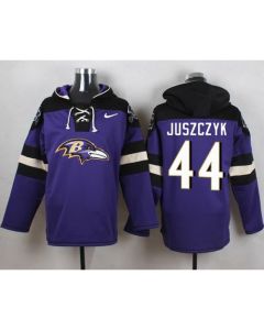 Ravens #44 Kyle Juszczyk Purple Player Pullover NFL Hoodie