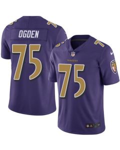 Ravens #75 Jonathan Ogden Purple Men's Stitched NFL Limited Rush Jersey