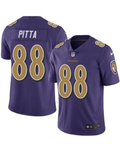 Ravens #88 Dennis Pitta Purple Men's Stitched NFL Limited Rush Jersey