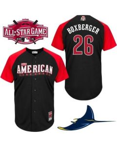 Rays #26 Brad Boxberger Black 2015 All-Star American League Stitched MLB Jersey
