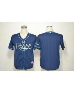 Rays Blank Dark Blue Cool Base Stitched MLB Jersey