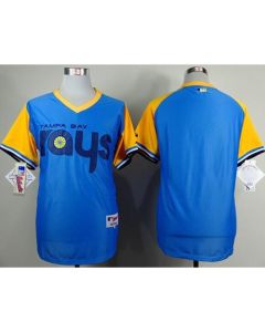 Rays Blank Light Blue 1988 Turn Back The Clcok Stitched MLB Jersey