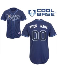 Rays Customized Authentic Blue Cool Base MLB Jersey
