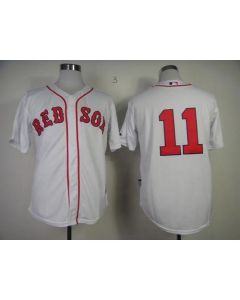 Red Sox #11 Clay Buchholz White Cool Base Stitched MLB Jersey
