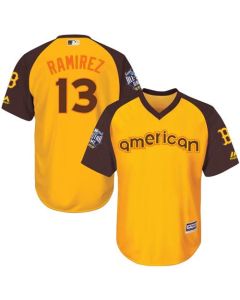 Red Sox #13 Hanley Ramirez Gold 2016 All-Star American League Stitched Youth MLB Jersey