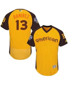 Red Sox #13 Hanley Ramirez Gold Flexbase Authentic Collection 2016 All-Star American League Stitched MLB Jersey