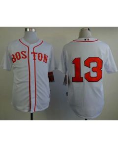 Red Sox #13 Hanley Ramirez New White Cool Base Stitched MLB Jersey