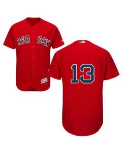 Red Sox #13 Hanley Ramirez Red Flexbase Authentic Collection Stitched MLB Jersey