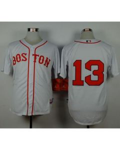 Red Sox #13 Hanley Ramirez White Cool Base Stitched MLB Jersey