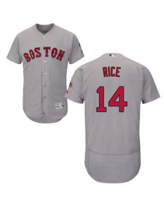Red Sox #14 Jim Rice Grey Flexbase Authentic Collection Stitched MLB Jersey