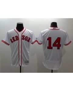 Red Sox #14 Jim Rice White Flexbase Authentic Collection Cooperstown Stitched MLB Jersey