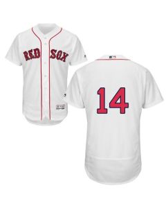 Red Sox #14 Jim Rice White Flexbase Authentic Collection Stitched MLB Jersey