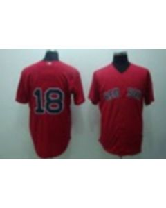 Red Sox #18 Matsuzake Daisuke Stitched Red MLB Jersey