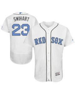 Red Sox #23 Blake Swihart White Flexbase Authentic Collection 2016 Father's Day Stitched MLB Jersey