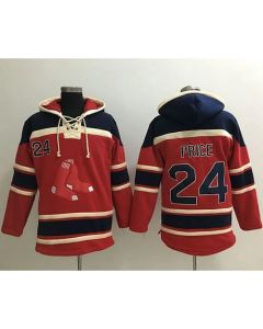 Red Sox #24 David Price Red Sawyer Hooded Sweatshirt MLB Hoodie