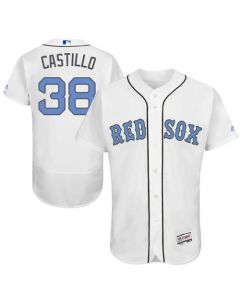 Red Sox #38 Rusney Castillo White Flexbase Authentic Collection 2016 Father's Day Stitched MLB Jersey