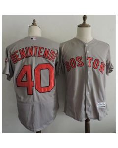 Red Sox #40 Andrew Benintendi Grey Flexbase Authentic Collection Stitched MLB Jersey