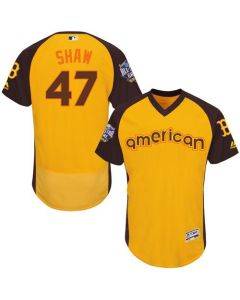 Red Sox #47 Travis Shaw Gold Flexbase Authentic Collection 2016 All-Star American League Stitched MLB Jersey