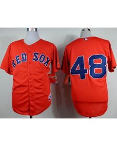 Red Sox #48 Pablo Sandoval Red Cool Base Stitched MLB Jersey