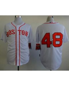 Red Sox #48 Pablo Sandoval White Cool Base Stitched MLB Jersey
