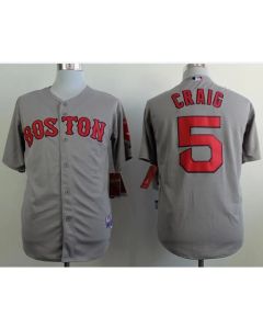Red Sox #5 Allen Craig Grey Cool Base Stitched MLB Jersey