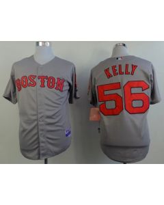 Red Sox #56 Joe Kelly Grey Cool Base Stitched MLB Jersey